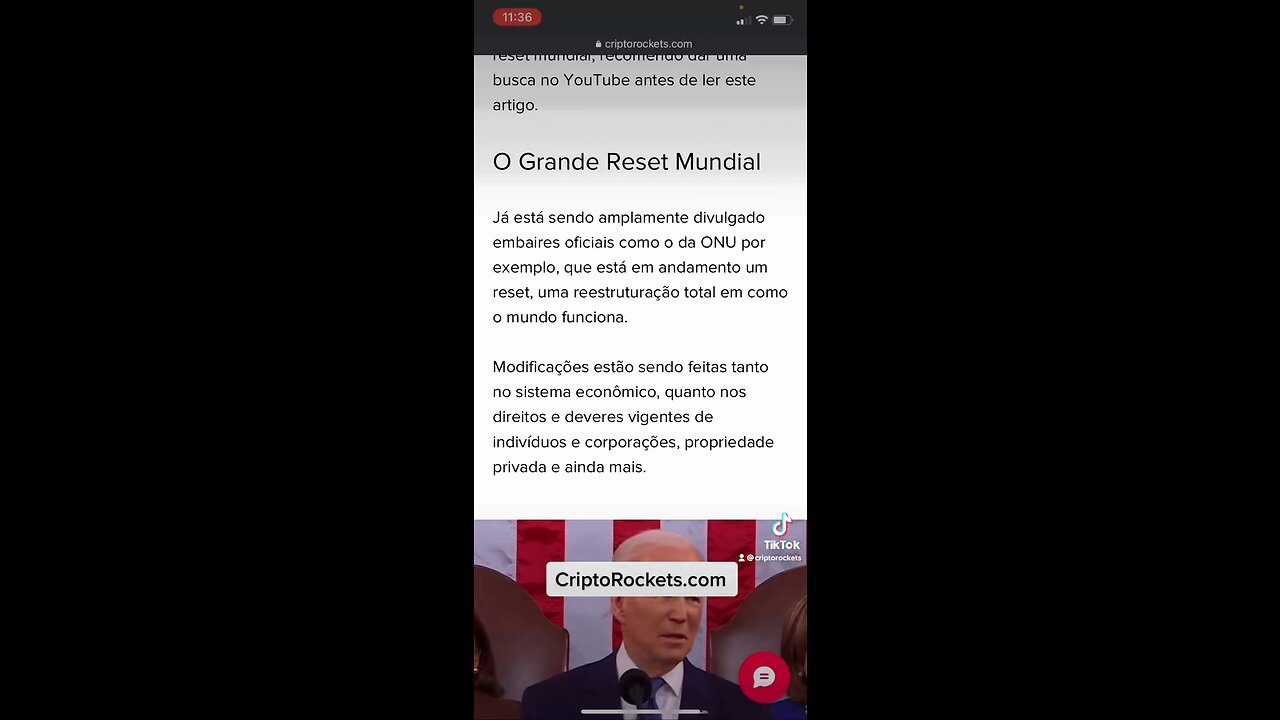 O Grande Reset Mundial está em Curso