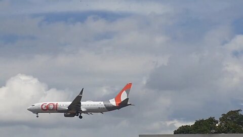 Boeing 737 MAX 8 PR-XMC na aproximação final antes de pousar em #Manaus vindo de #Brasília