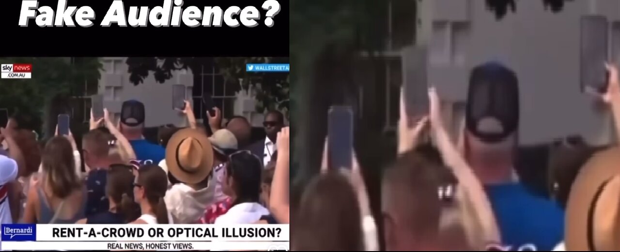 Check Out the Phones. Fake Audience?