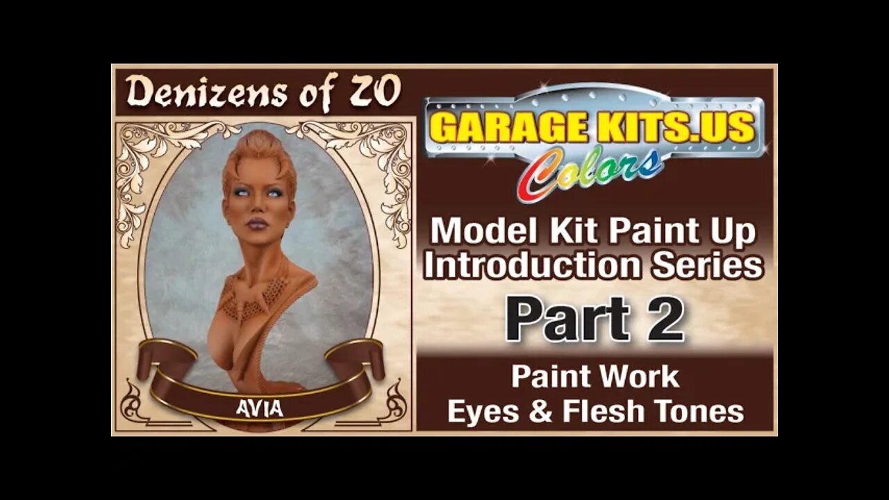 Garage Kits Avia Bust Paint Up Series Part 2 Eyes & Flesh Tones