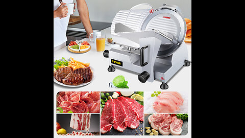 10 Inch Blade Electric Food Slicer Cutter Grinder Meat Slicer Machine