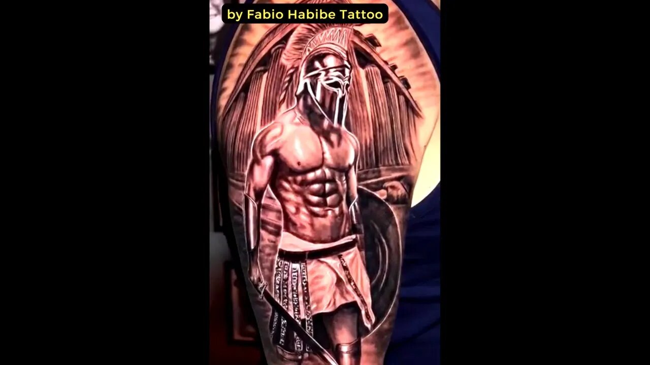 Beautiful tattoo by Fabio Habibe Tattoo #shorts #tattoos #inked #youtubeshorts