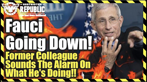 Fauci Going Down! Former Fauci Colleague Sounds The Alarm On What He’s Doing!