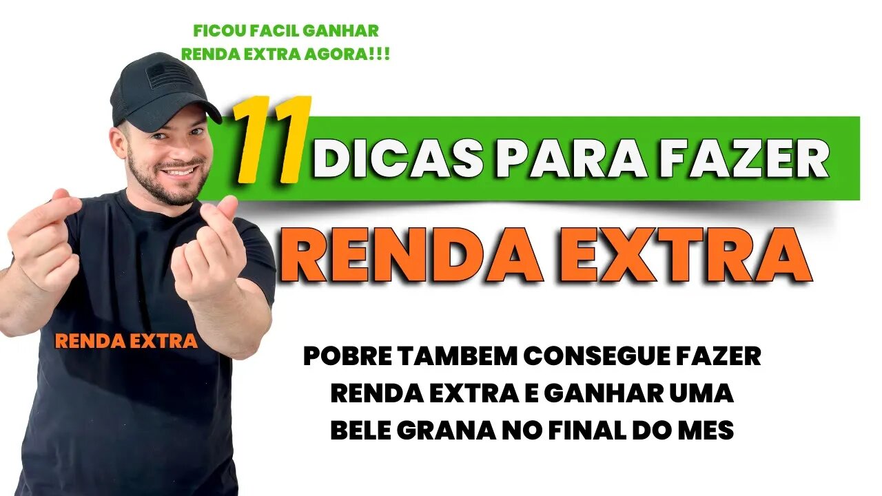 Dicas para fazer RENDA EXTRA | Qualquer pobre pode ganhar um extra no final do mes