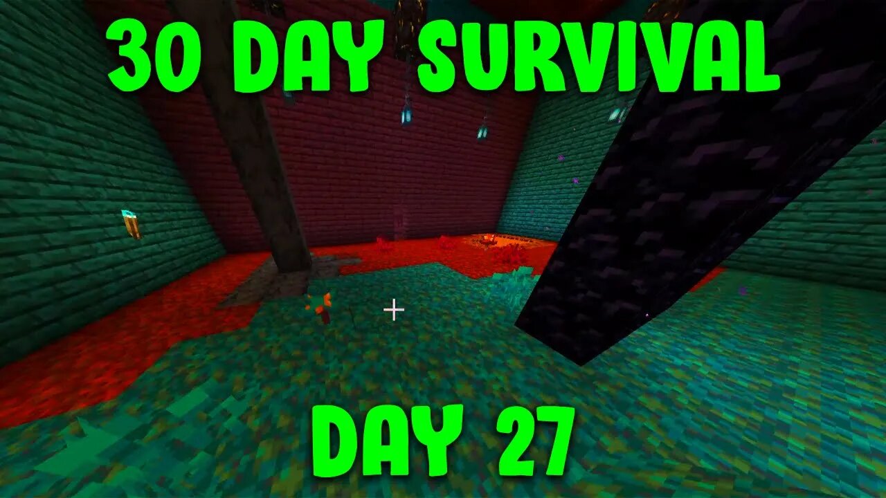 I Turned My Overworld Nether Spawn Base Into The Nether | Minecraft - 30 Day Survival Day #27