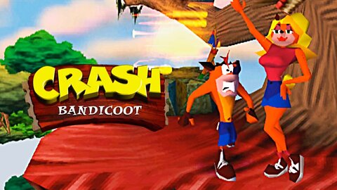 CRASH BANDICOOT 1 (PS1) #6 - Boulder Dash & Sunset Vista (PT-BR)