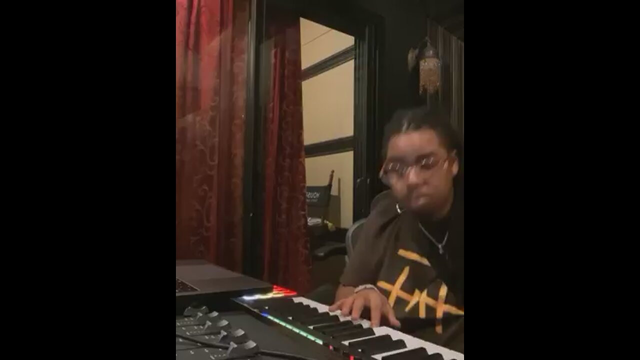 Chopsquad Dj cooking up in the studio