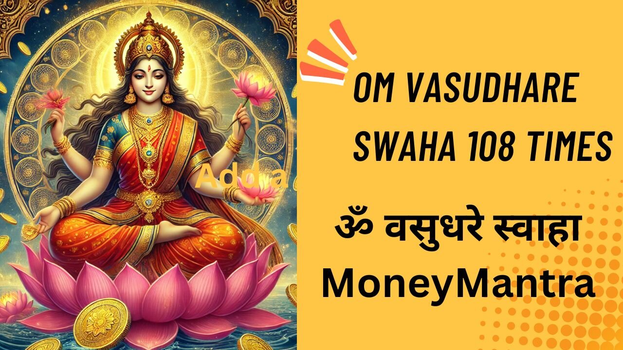 Om Vasudhare Swaha 108 Times || ॐ वसुधरे स्वाहा || POWERFUL MONEY MANTRA #formoney #om