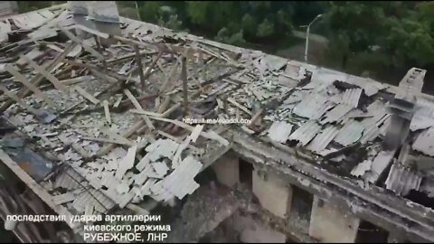 Consequences Of The Battles For Rubizhne, Drone View