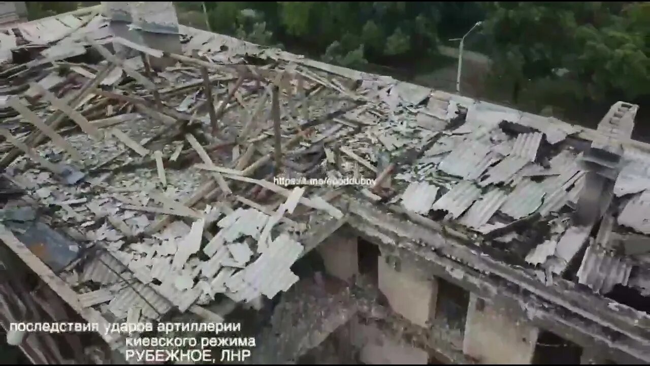 Consequences Of The Battles For Rubizhne, Drone View