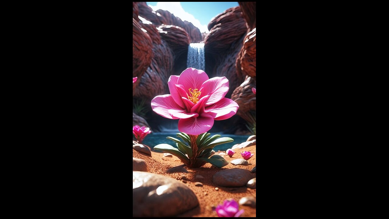 Healing waterfalls🍃soft music, relieves stress.