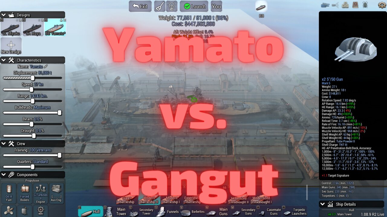 Yamato vs. Gangut