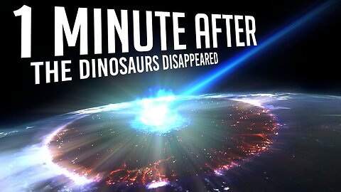 What happened after 1st minute of dinosaur disappeared ?