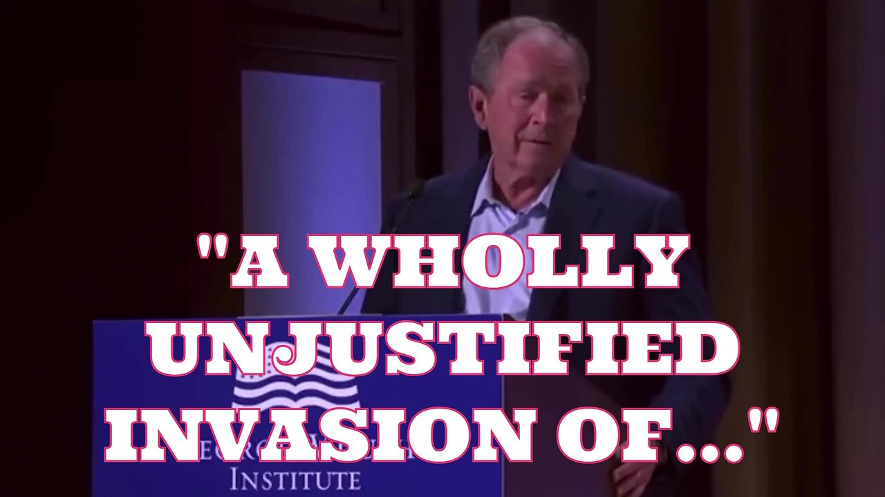 Bush messes up calling out Putin