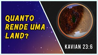 Quanto rende uma land em Alien Worlds?