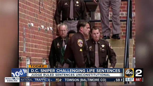 D.C. sniper challenging life sentences