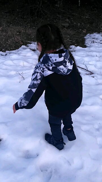 Snow fun with my son