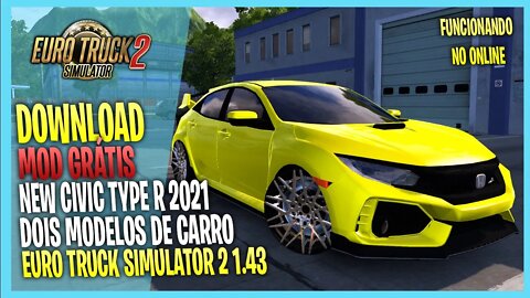 ▶️ETS2 1.43 New Honda Civic Type R 2.0 EURO TRUCK SIMULATOR 2 1.43