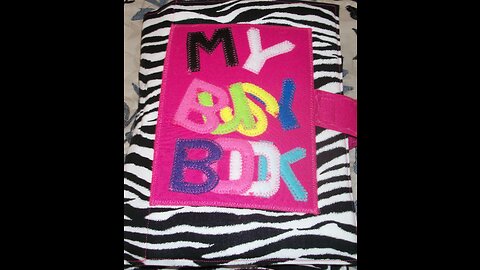 Pink Zebra Busy Book