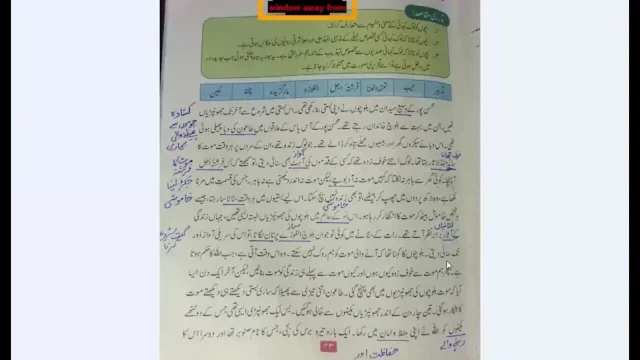 Class 6th Urdu 22 06 2020