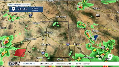 Sunday storm activity