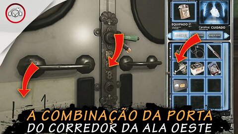 Tormented Souls, A combinação da porta do corredor da ala oeste | super dica PT-BR