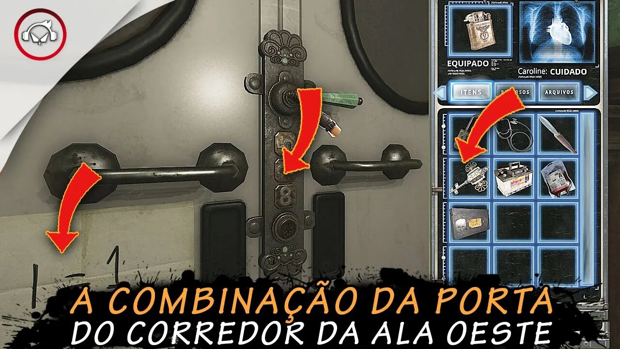 Tormented Souls, A combinação da porta do corredor da ala oeste | super dica PT-BR