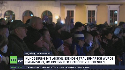 Magdeburg: Kundgebung und Trauermarsch für die Opfer des Anschlags