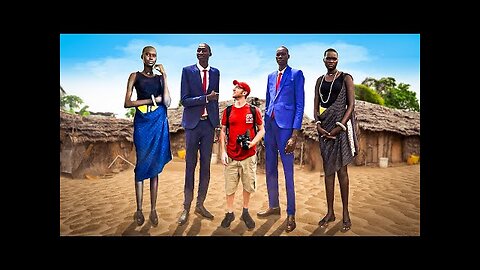 TALLEST HUMANS ON EARTH (South Sudan) - 7.5 FEET! (1)