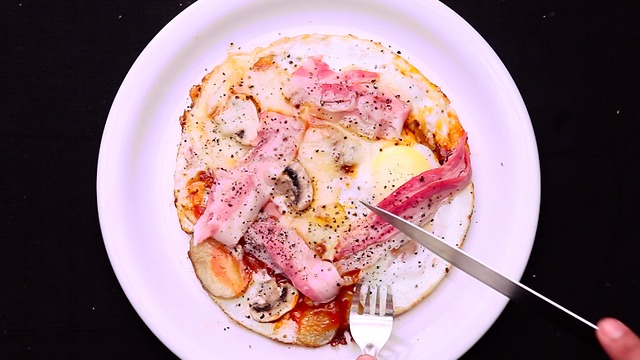 He sliced up a potato and made my new favorite kind of pizza