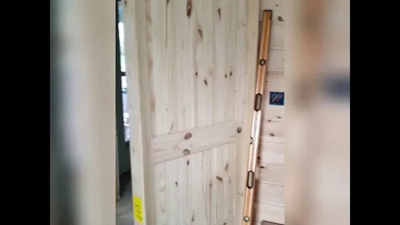 How to install an interior door.