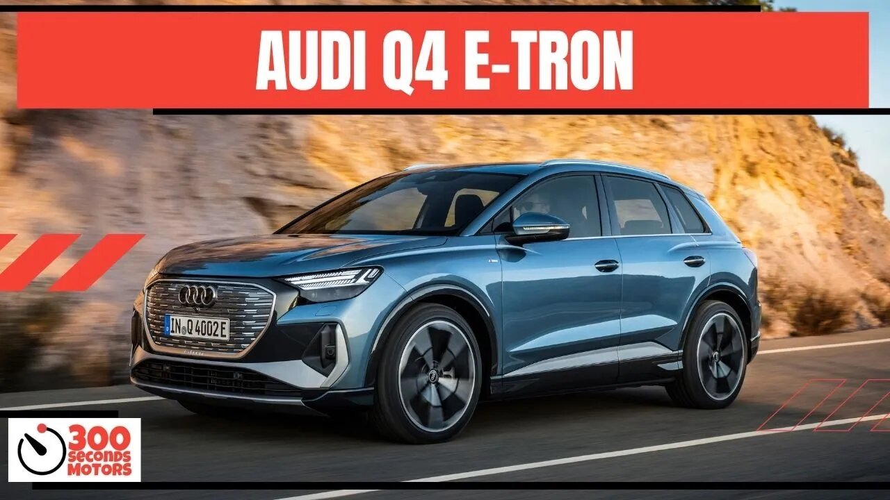 New AUDI Q4 E-TRON first purely electric car in SUV compact segment from the brand