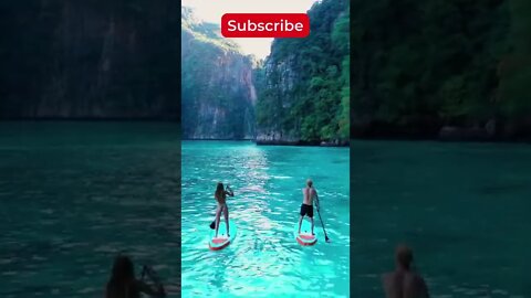 Kayaking in Tropical Paradise 🌴😍 #shorts #tropical #beach