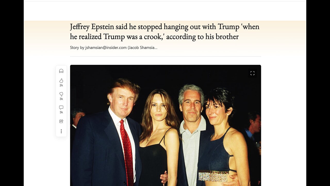 Dead Pedophile's Brother Makes Claims About Trump He Can't Prove. Epstein Victims Defend Trump?!