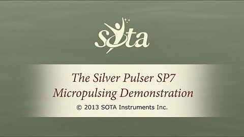 SOTA Silver Pulser - Model SP7 - Micropulsing Demonstration