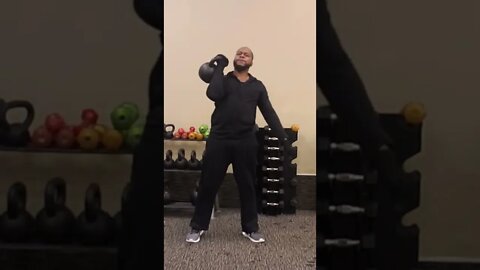 Full Body Single Arm Overhead Press with Kettlebell