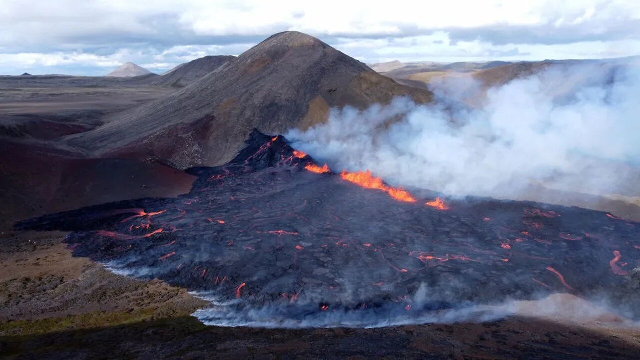 Iceland volcano. Climate cultists silent. Your car is the real problem