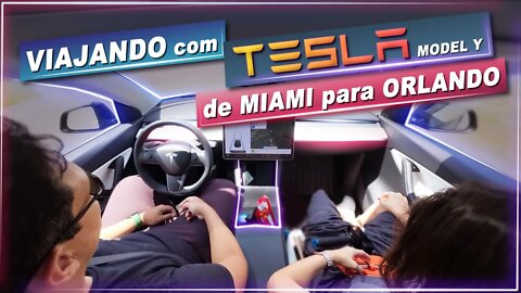 Viajando com o Tesla de Miami para Orlando! É muito diferente do Brasil?