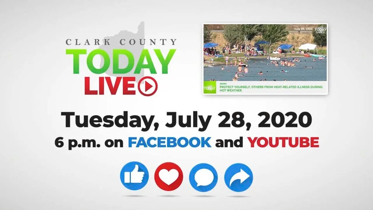 WATCH: Clark County TODAY LIVE • Tuesday, July 28, 2020