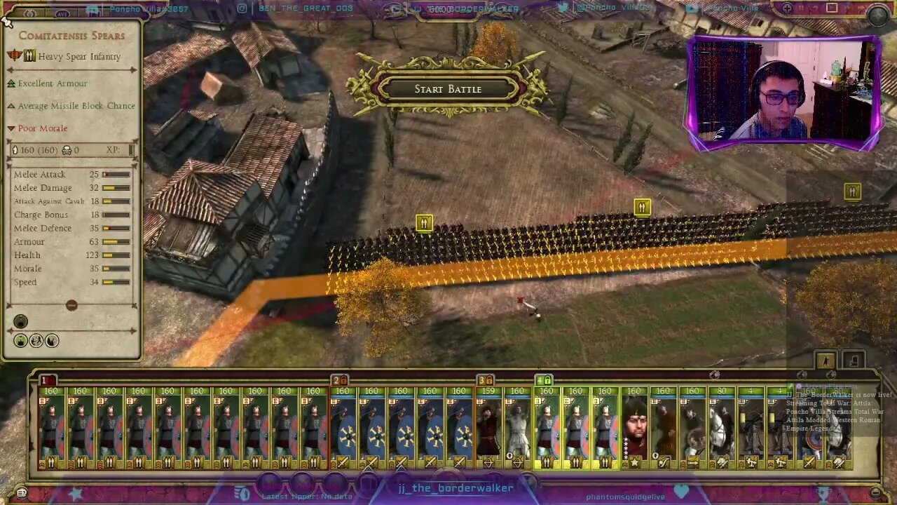 Poncho Villa Streams Total War Attila Modded Western Roman Empire Legendary 2022-06-26