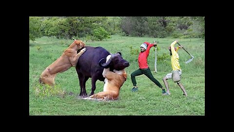 Lion attack animal | Lion attack buffalo in African forest