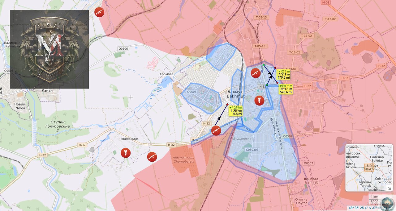 April fools' day. Central Bakhmut Has fallen. Ukraine. Military Summary And Analysis 2023.04.01