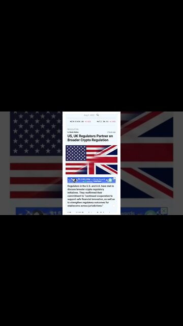 US & UK Regulators Partner on Broader Crypto Regulation #cryptomash @BitBoyCrypto @Hashoshi4