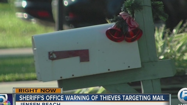 Sheriff's Office warning of thieves targeting mail