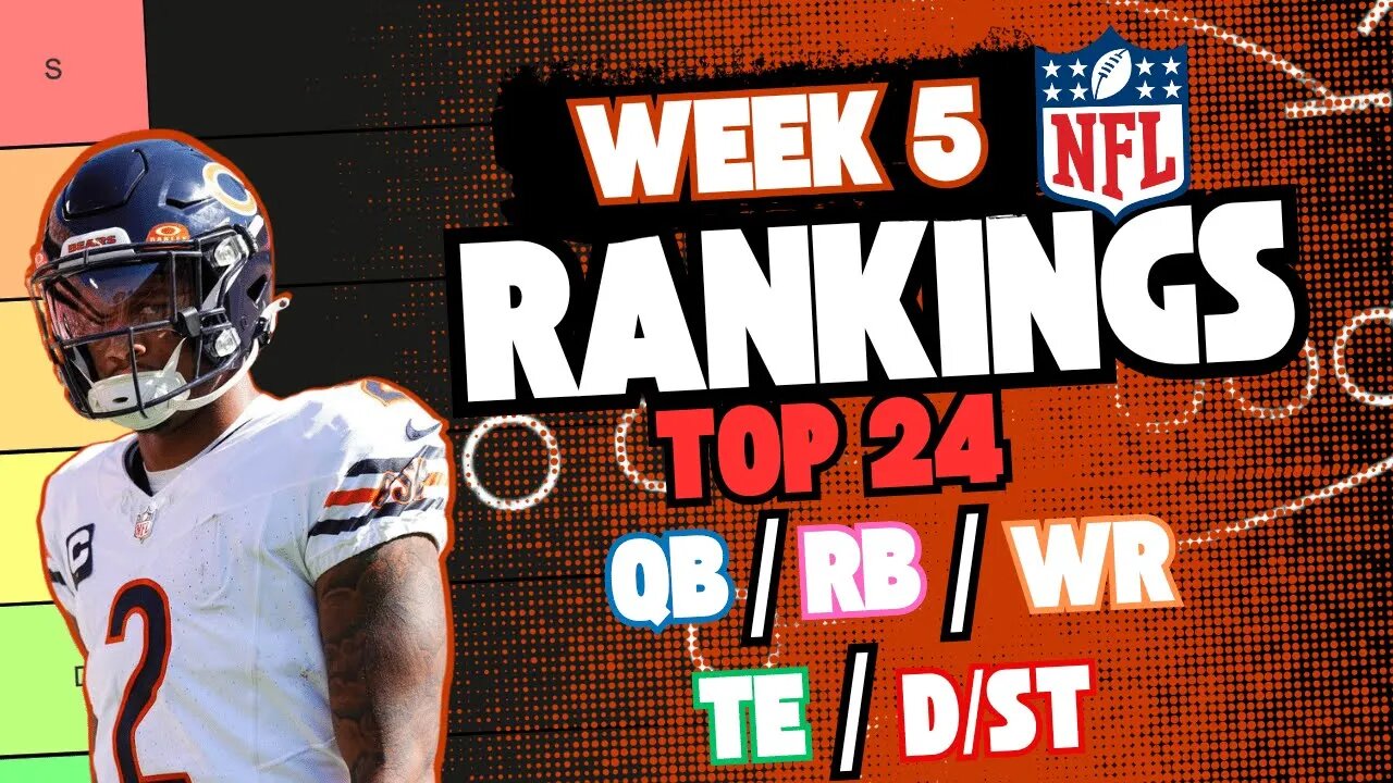 NFL Week 5 Rankings | Fantasy Football Stream #70