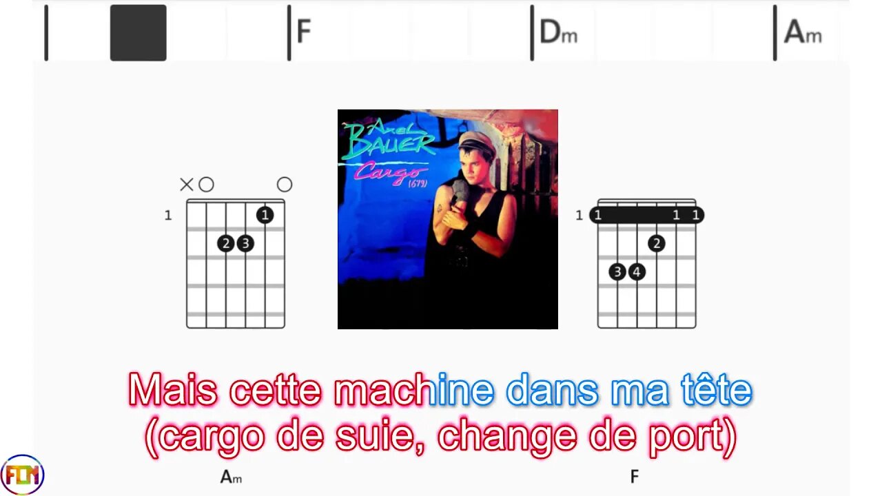 AXEL BAUER - Cargo de nuit - (Chords & Lyrics like a Karaoke)