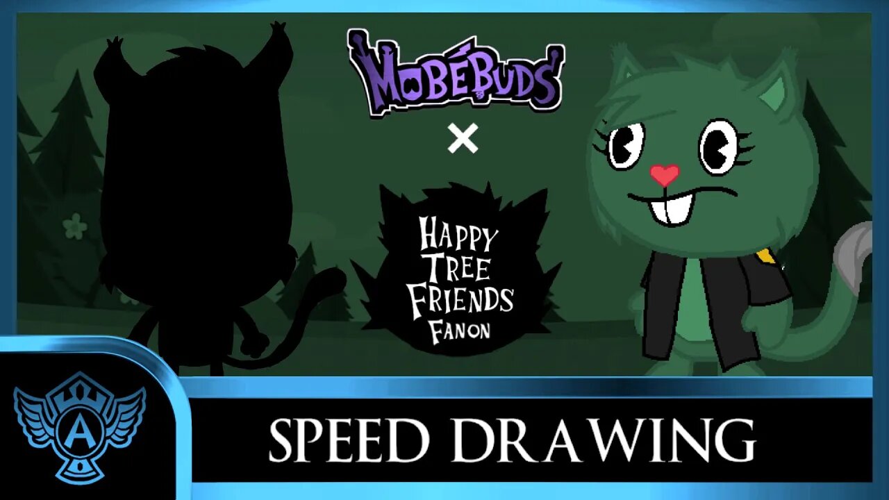 Speed Drawing: Happy Tree Friends Fanon - Major Motoko | Mobebuds Style