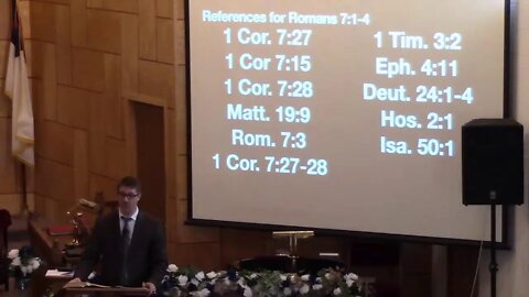 "Romans 7:1-4" Sunday School 9/05/2021