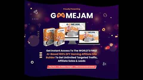 GameJam Review, Bonus Demo, OTOs – Create YOUR OWN GAMING AFFILIATE SITES WITH 100 INBUILT GAMES