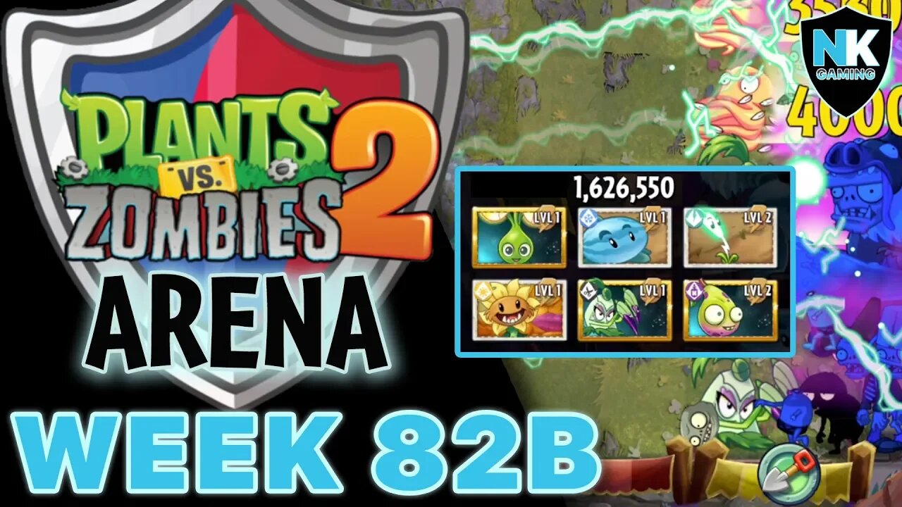 PvZ 2 - Battlez - Arena Week 82 Boosterama - Low Level Plants - 1.6 Million Score!